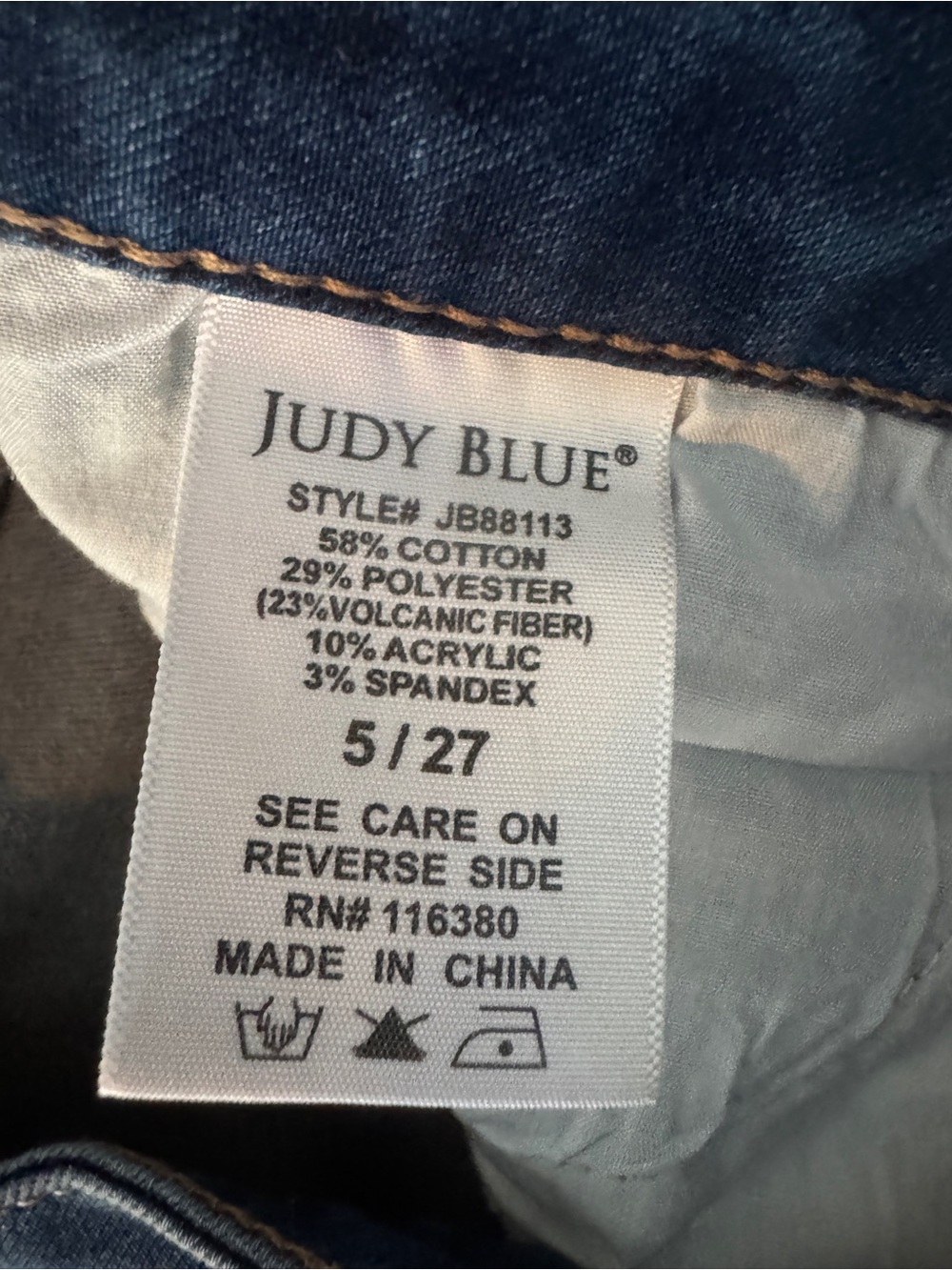 Judy Blue skinny fit size 5/27 - Picture 5 of 8